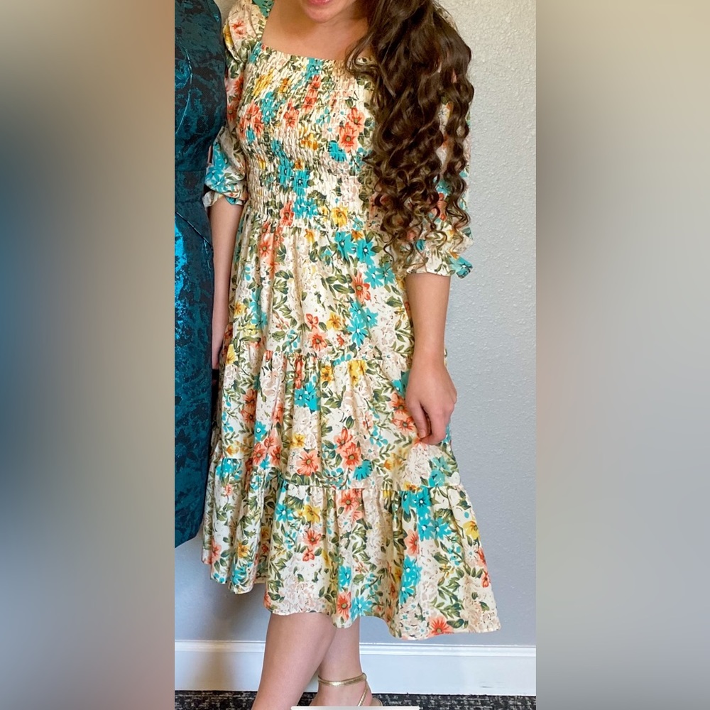 Baltic Born Marta Smocked Midi Dress